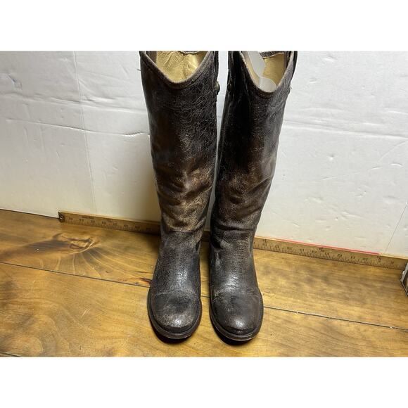 Frye Melissa Button Boots Size 7 B Glazed Distressed Leather Style 77164 - Picture 5 of 13